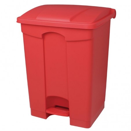 Cubo de basura con pedal 25l color naranja Toyma